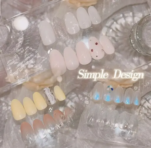 【うる艶美爪🥺🫧】サンプルから選ぶ‼︎ちゅるん系💞シンプルネイル