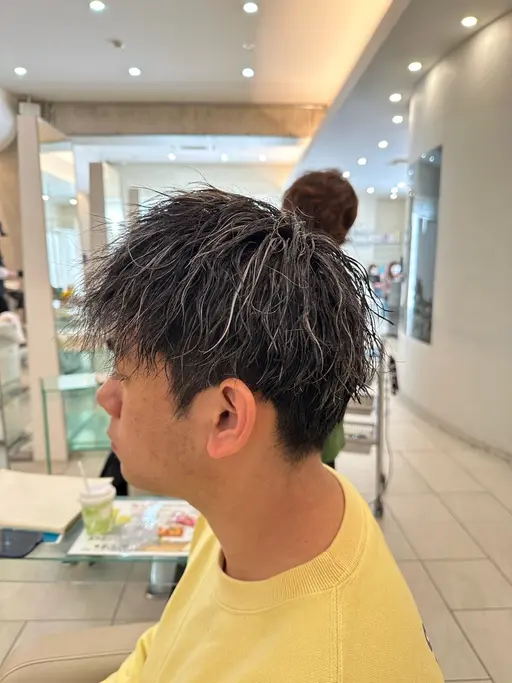 🥇早い者勝ち🥇似合わせメンズカット×ホワイトメッシュ、ハイライト✨
