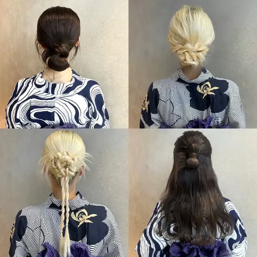 🎀浴衣着付け+選べるヘアセット🎀