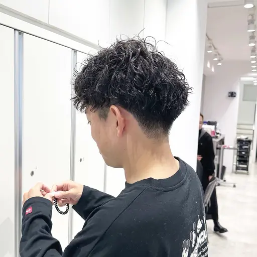【メンズの方におすすめ✨️】メンズカット👦🏻💙+ケアパーマ🌀+炭酸シャンプー🫧+marbb