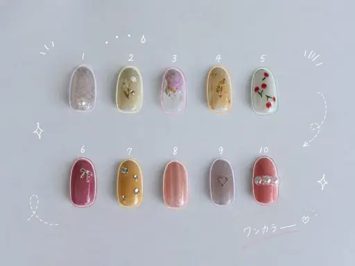 【オフ有】ワンカラー+写真アート2本付 500円