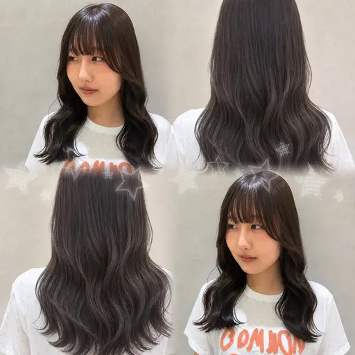 【土日限定🩶ロング料金なし🇰🇷】メンテナンスカット+水光カラー+艶髪TR