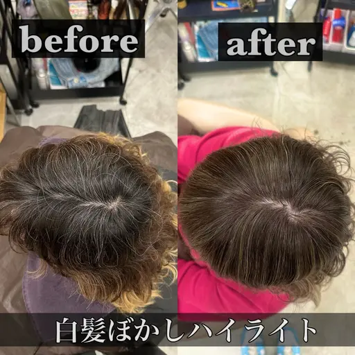 ☘️撮影ご協力価格 白髪ぼかしカラー☘️