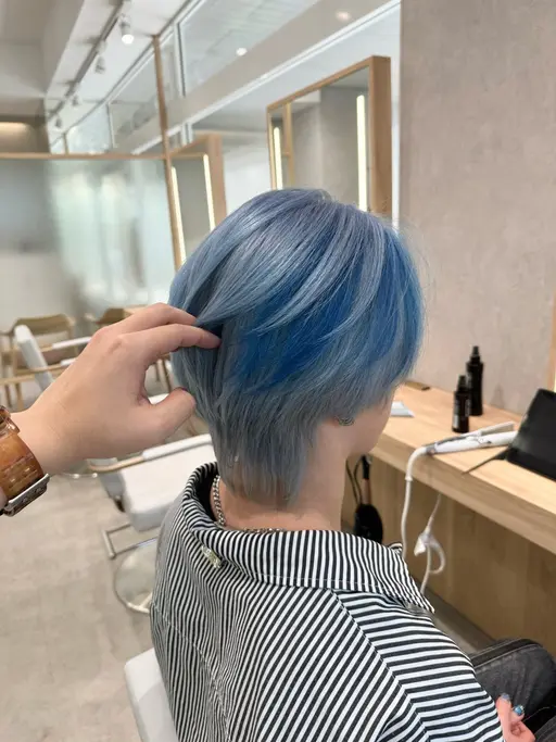☀️メンズ限定☀️ケアブリーチ+ヘアカラー＋カット240分※土日祝+￥1000