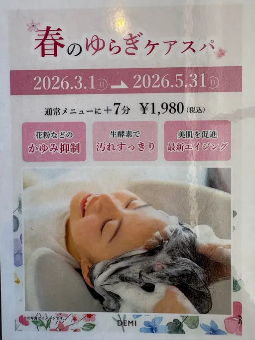 ボブカット+季節のベッドスパ