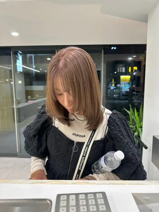 【人気NO.1♡限定クーポン】透け感カラー + カット+水素トリートメント🎀