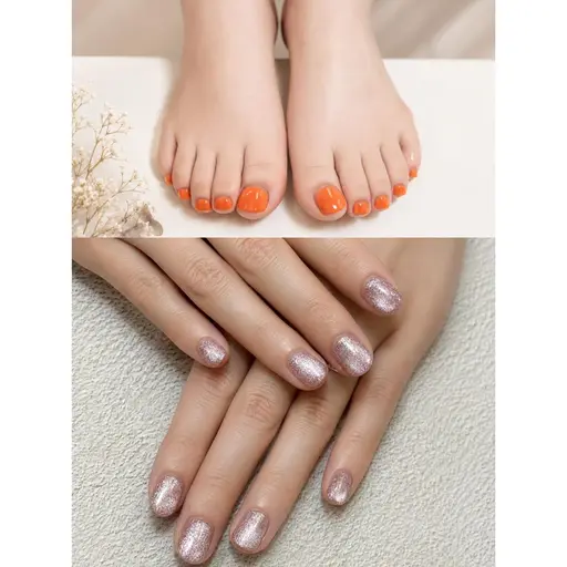【初回限定ネイル★オフ無し】ハンドorフット★4400円💖ワンカラー・ラメ・ラメグラ・マグネット・フラッシュ