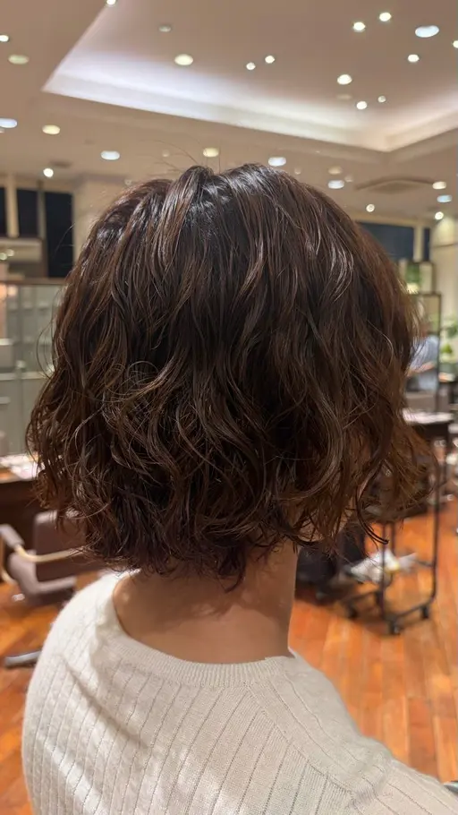 (8月28日18時のみの受付です⚠️)簡単にオシャレに❣️ウェーブパーマ🫧