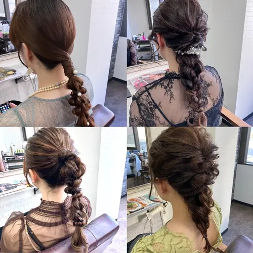 ヘアセット(結婚式、2次会に)10:00以降