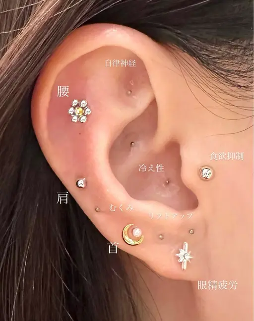 🌷大人気🌷耳ツボジュエリー💎🌙《お試しコース》