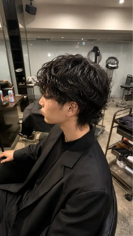 【🏷️ミニモ限定プチクールスパ付き】👦🏻メンズカット➕シャドウパーマ➰（シャンプー、スタイリングレクチャー込み）