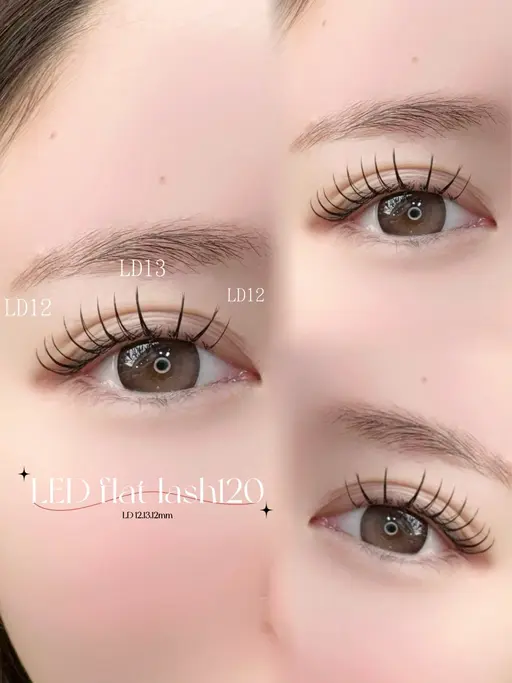 LEDフラットラッシュ120本🎀※必ず10分前のご来店をお願いいたします。