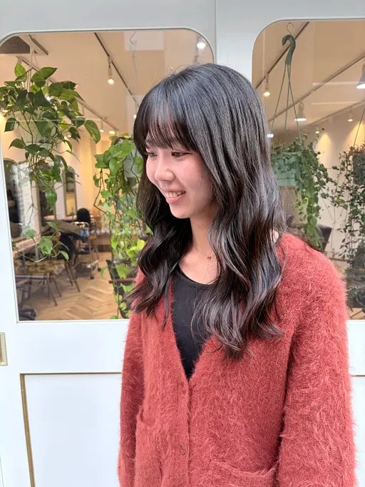カット✂️➕コテ巻き風パーマ➕コーティングケアトリートメント