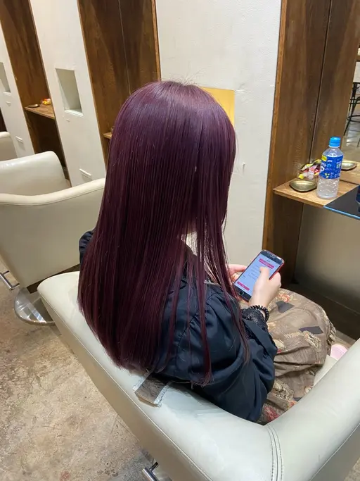 《ミニモ限定価格》初カラーにおすすめ🖤ブリーチなしダブルカラー+トリートメント🫧