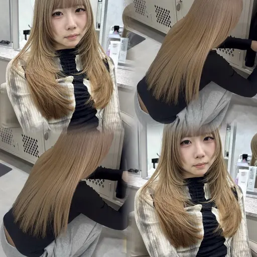 ⌇🎀6月限定🎀♡ミニモ限定クーポン♡⌇ ダブルカラー（ブリーチ🉑）➕トリートメント🤍¥13200➡️¥4400