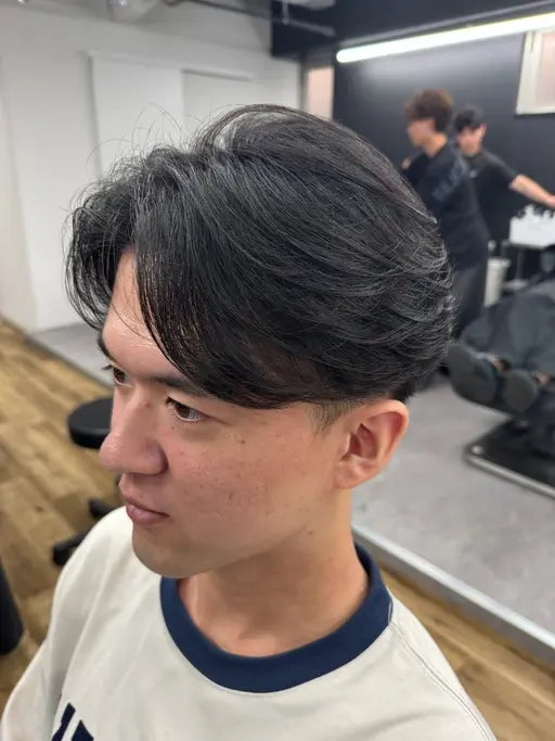 メンズ曲がる縮毛矯正プレミアムコース✨️(カット+曲がる縮毛矯正+髪質改善トリートメント)