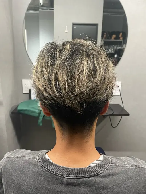 🌺大絶賛🌺ブリーチ込みメッシュキャップハイライトカラー、カット✂️🉐