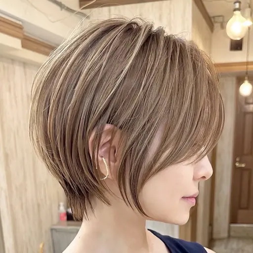 大人っぽさも可愛さも叶えるショートヘア✨️【ショートカット】