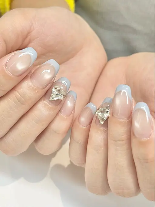 【オフ無し】 フレンチネイル