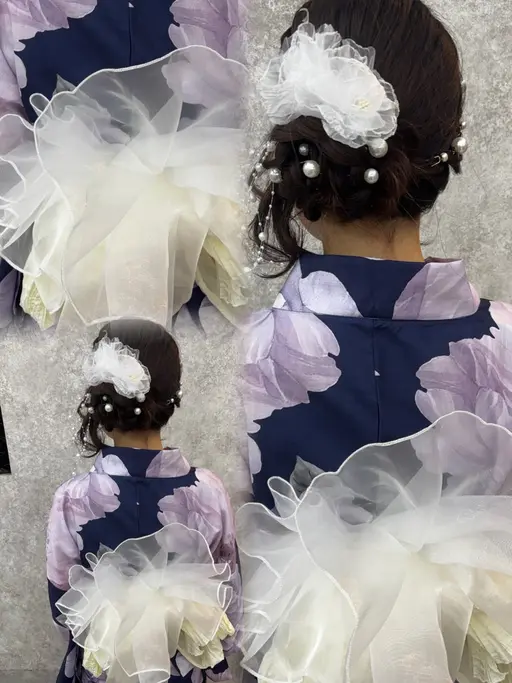 【着付け+ヘアセット】どの季節でも大丈夫!🎀可愛く大人っぽくお仕上げします🧸✨