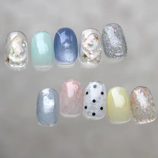 【人気No1👑💕】プレートから選べる◆セレクト10本artコース✨(オフ+1100円・自爪育成ケア)
