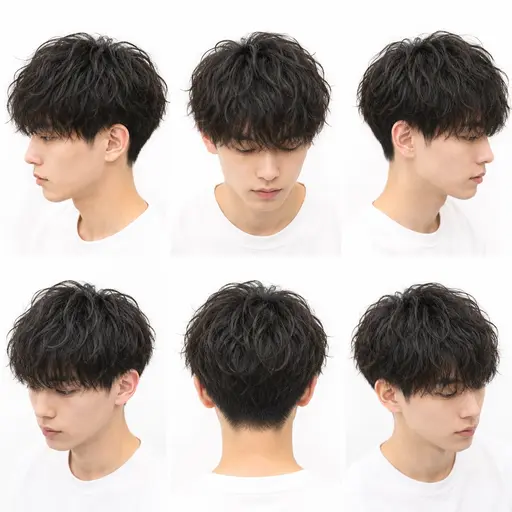 【8月限定】カット＋韓国風シャドーパーマ ¥13000