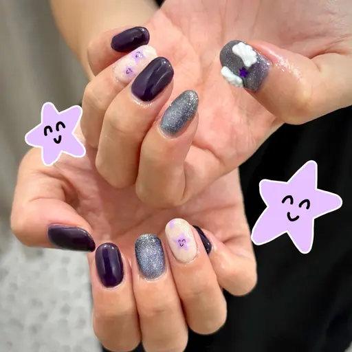【オフ有り】個性派・POPなデザイン多めの定額5本アート🎨