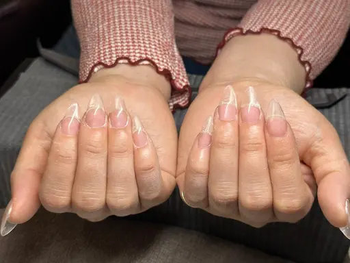 【練習メニュー】アクリルスカルプ(クリア仕上げ)※オフ無し