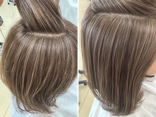 【白髪をぼかして明るくオシャレにしたい方へ♪】カット＋カラー＋白髪ぼかしハイライト¥20390→¥9990