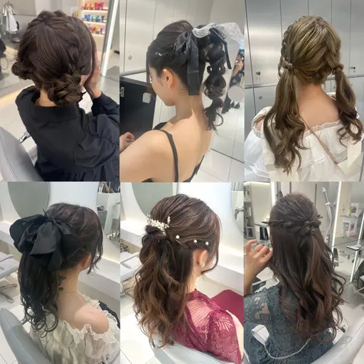 ヘアセット🎵フルアップOK🤍パーティーやイベントの前に💕