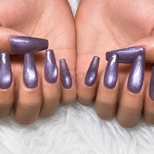 ミニモ限定💜🌈🌟オフありOK💜【チップ長さだし10本】⭐️マグネット/フラッシュ/ワンカラー✨