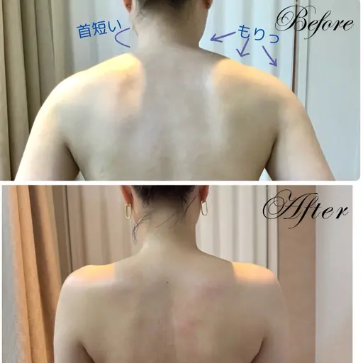 【疲労/デトックス/姿勢改善】後ろ姿美人!背面マッサージ40分(背中・足裏面)