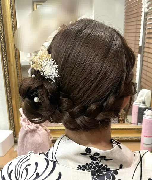 🌷浴衣着付け+ヘアセット ⚠️遅刻❌