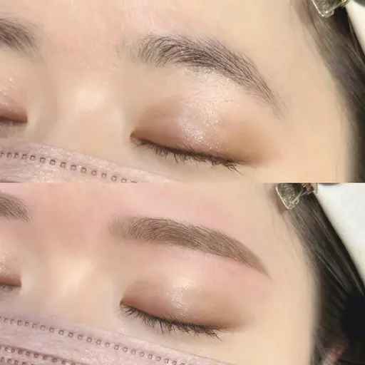 アイブロウワックスの練習モデル　【眉毛ケアを６週間以上されてない方限定！】眉メイク付