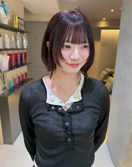 韓国風顔周りカット➕ラベンダーカラー➕Aujuaトリートメント𓂃𓏸💖 𓋜レングスは問いません☺️