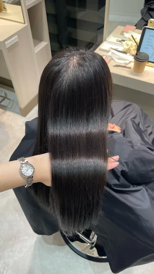 ワンカラー🖤【鎖骨まで】＋ケアトリートメント