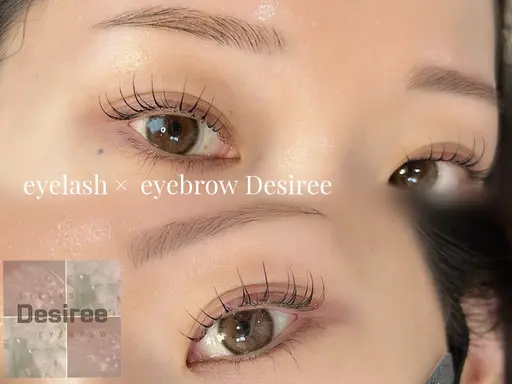 ♡デザインまつげパーマ×眉ワックス (毛量調整込)set!♡