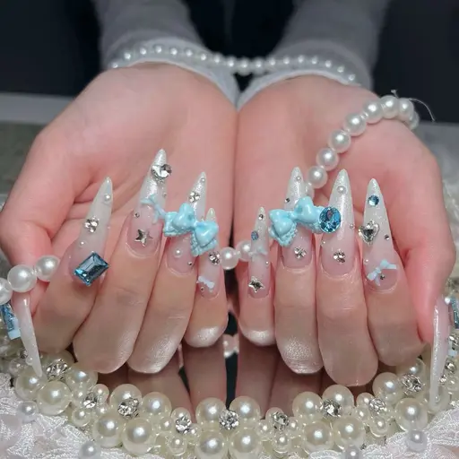 【チップ長さだし👑最強盛れ♡】持ち込みアート×パーツつけ放題 ✦ ¥12,980 → ¥10,980