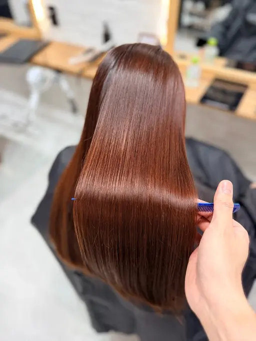 <艶髪へ導く>似合わせカット+ sins髪質改善酸性ストレート