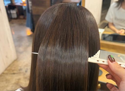 縮毛矯正、ストレート