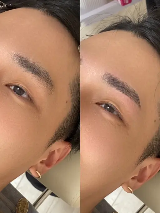 【メンズ限定】美眉毛アイブロウデザインWAX+間引き(毛量調整)+眉毛メイク仕上げ