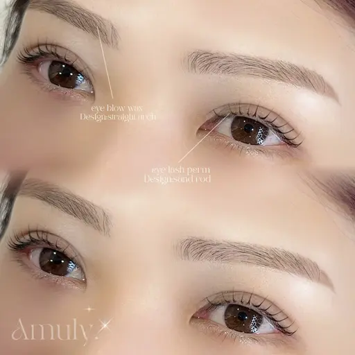 【学割U24】まつ毛パーマ➕垢抜け眉毛wax（間引き付き）