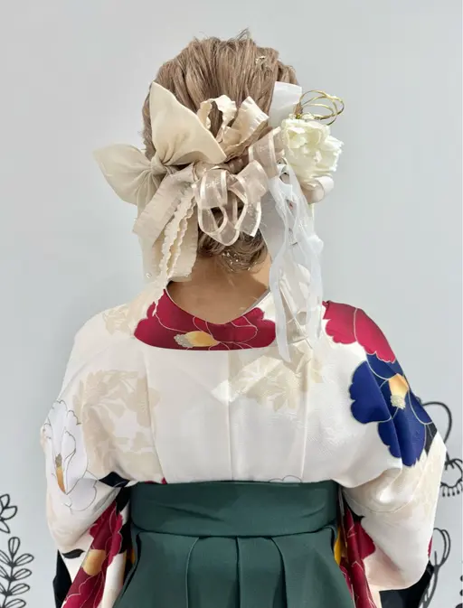 🎓🌸卒業式🌸🎓[袴着付け＆ヘアアレンジ]🤍早朝OK🤍ペア割あり🤍メイク追加OK🤍