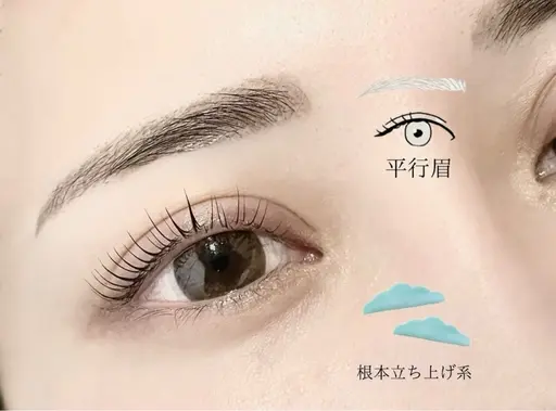 まつげパーマ+アイブロウ¥12,460→本日半額6,230円でご案内可能