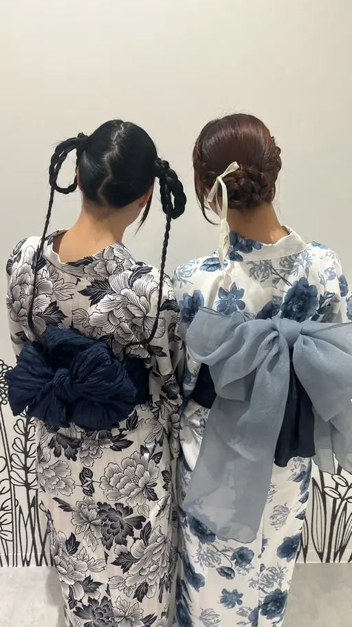 ✨️👀🎆8月24日みなとみらい花火大会行く人必見🎆👀✨️【浴衣着付け➕ヘアアレンジ】ペア予約🙆🏻♀️🩷️