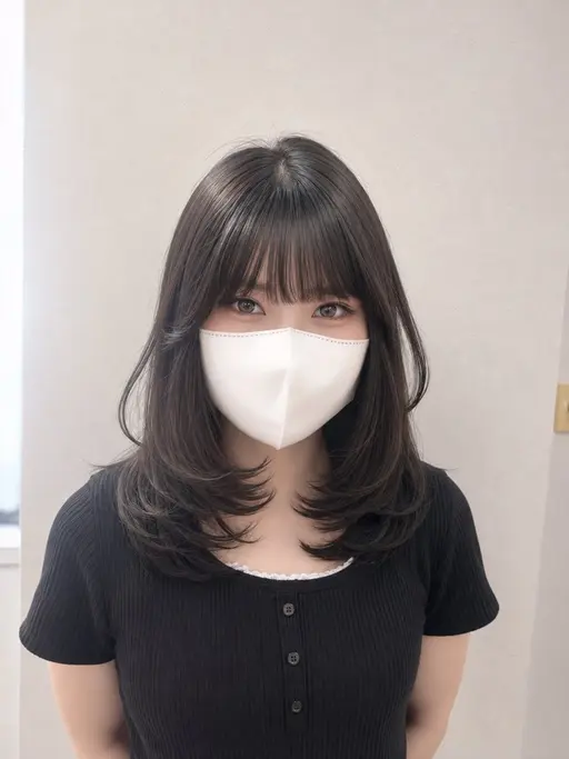 🎀流行りの韓国レイヤー+顔周りカット🎀