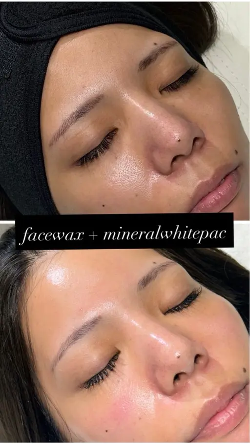 facwax + ミネラルホワイトパック