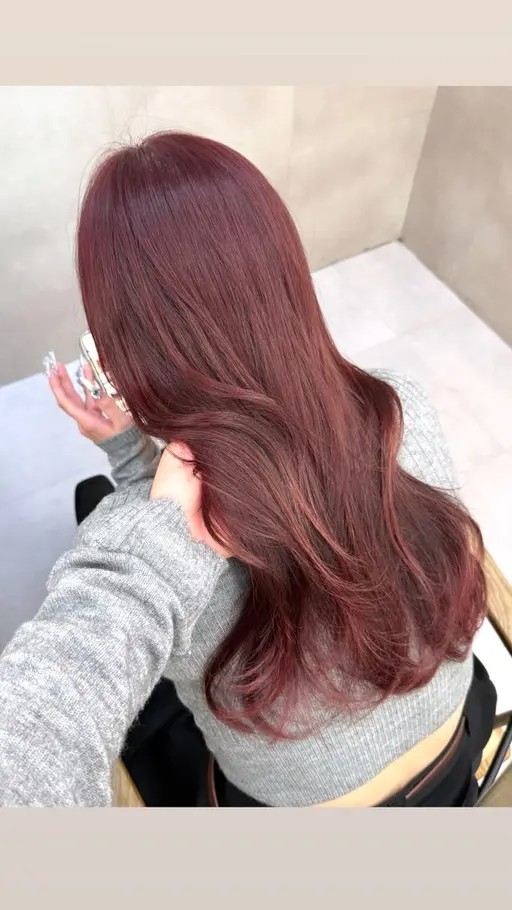【🥣人気No.1 】ブリーチなし暖色カラー➕Aujua 最高級7step treatment♡♡