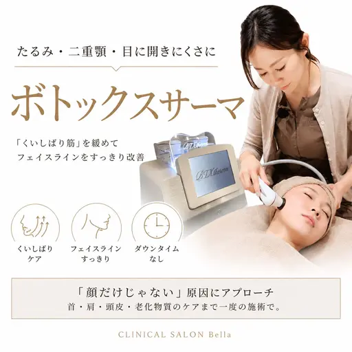 【たるみ、お顔のボリュームスッキリ】全顔リフトアップ!高周波ボトックスサーマ(平日限定)