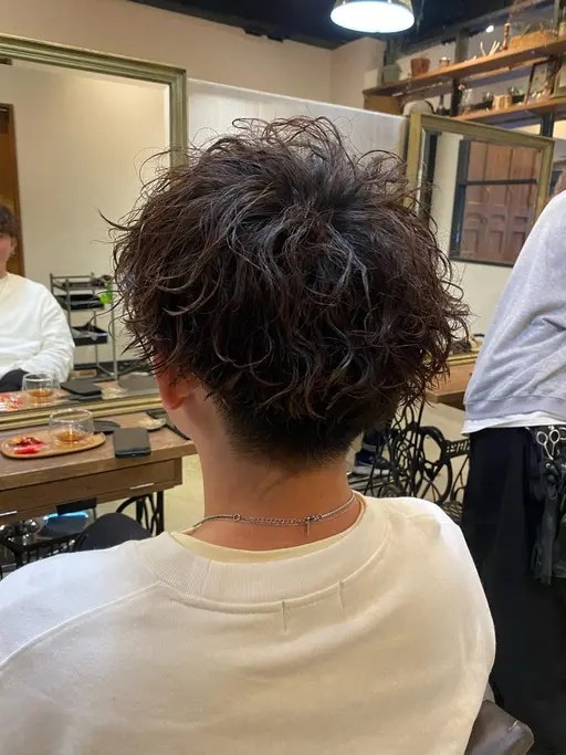 🧞♂️メンズカット🧞♂️+パーマ 【シャンプー・ブロー込み】